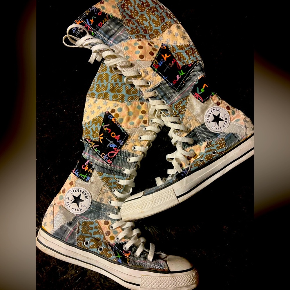 Rare Converse All Star Knee High shoes Size 9
